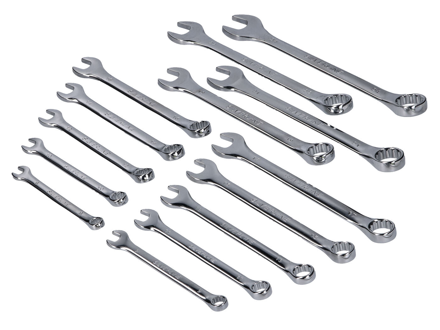 Set chei combinate Silverline metric 8-24mm 14 piese universal