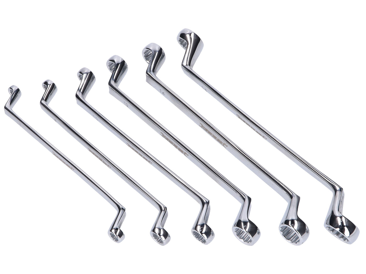 Set Chei Inelare Silverline Încovoiate 6-17mm, 6 Piese, Universal