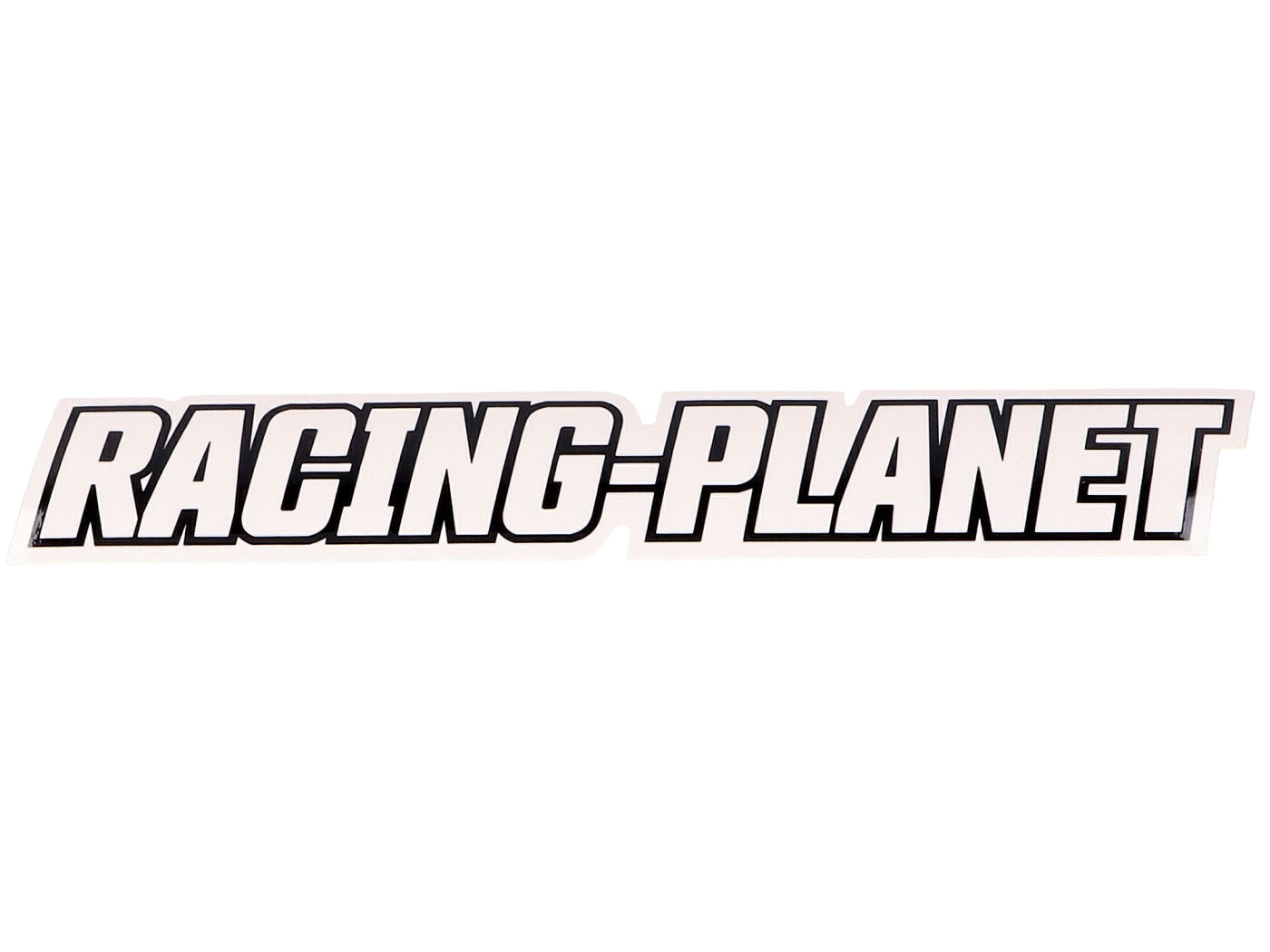 Autocolant Racing Planet 15x2,6 cm alb universal