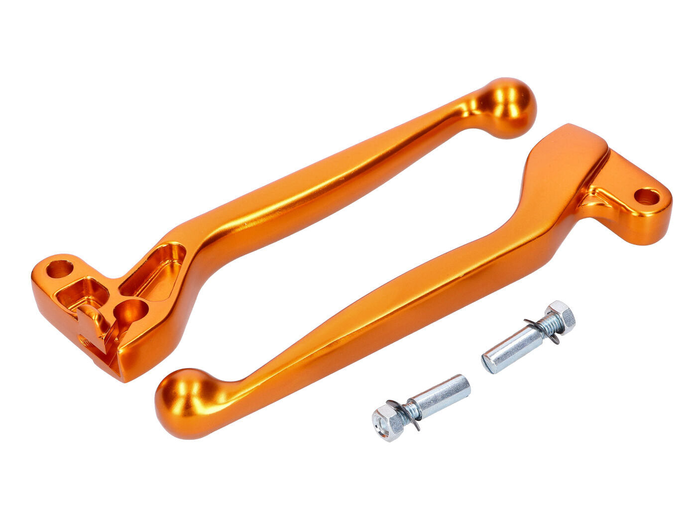 Set manete ambreiaj și frână 101 Octane ALU anodizat auriu pentru Simson S50, S51, S53, S70, S83, SR50, SR80