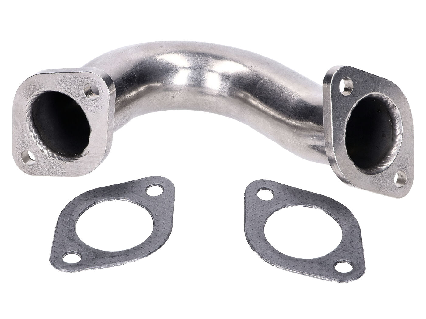 Colector evacuare 101 Octane inox 35mm deschis pentru Gilera Runner, Piaggio Hexagon, TPH, SKR, Italjet Dragster 125-180 2T