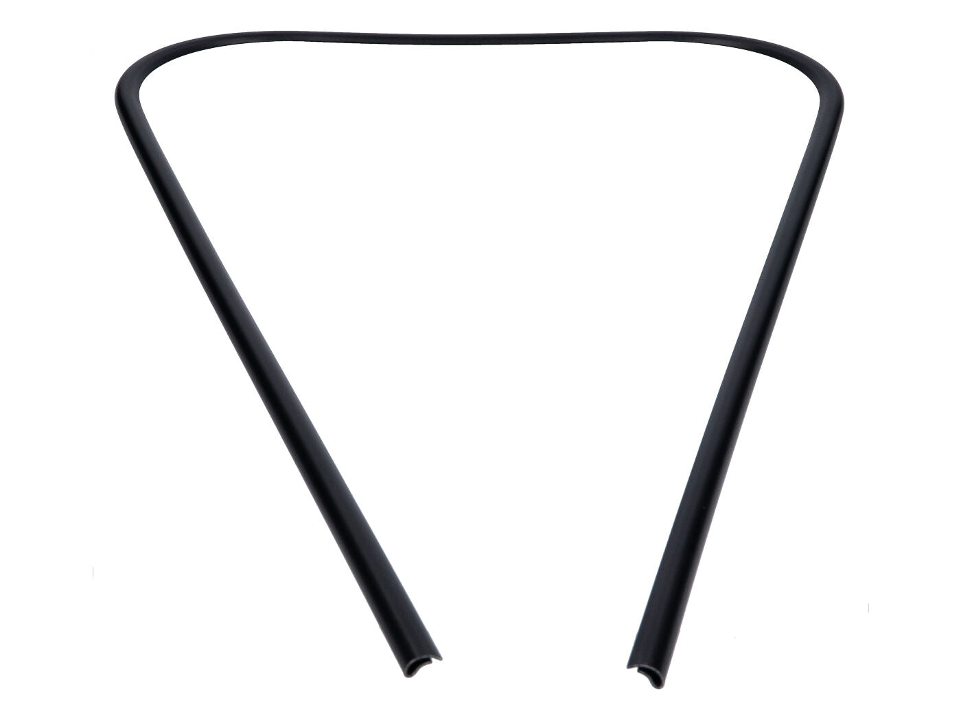 Bordură protecție scut picior RMS neagră pentru Vespa PX80-200, LML Star, Stella, Via Toscana și alte modele