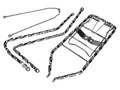 Set piese de montaj Swiing rasucit pentru Puch Maxi S / N (E50) 48,8ccm 2T