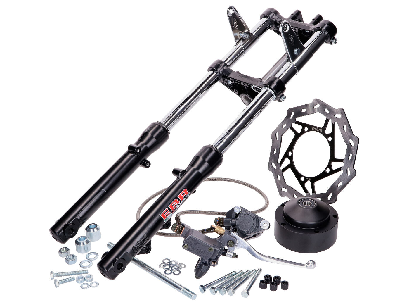 Set frână disc și furcă Swiing EBR Harry pentru Puch Maxi S/N, Maxi L2A, Maxi K2, Maxi P1, Maxi ZA50
