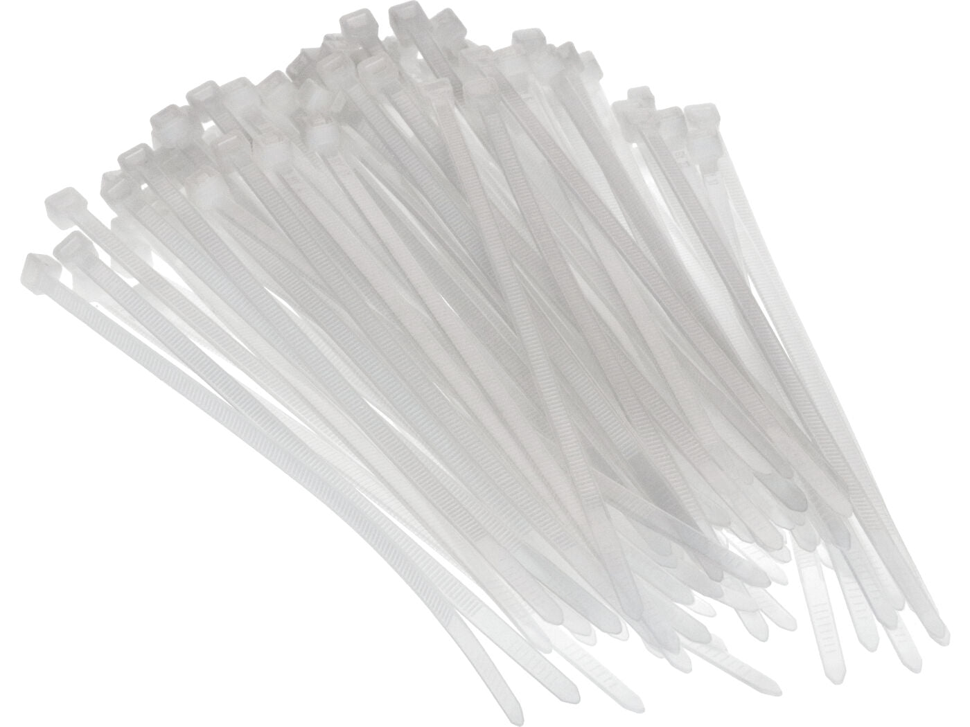 Coliere de plastic 140x3,6mm transparente - set 100 bucăți universal