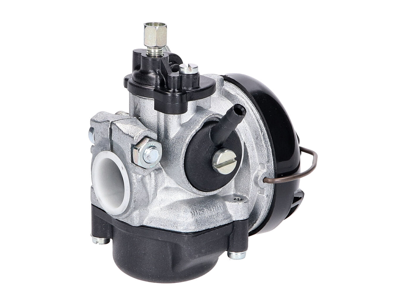 Carburator Tuning Dellorto SHA 14/12 L cu fixare prin bridă pentru moped universal