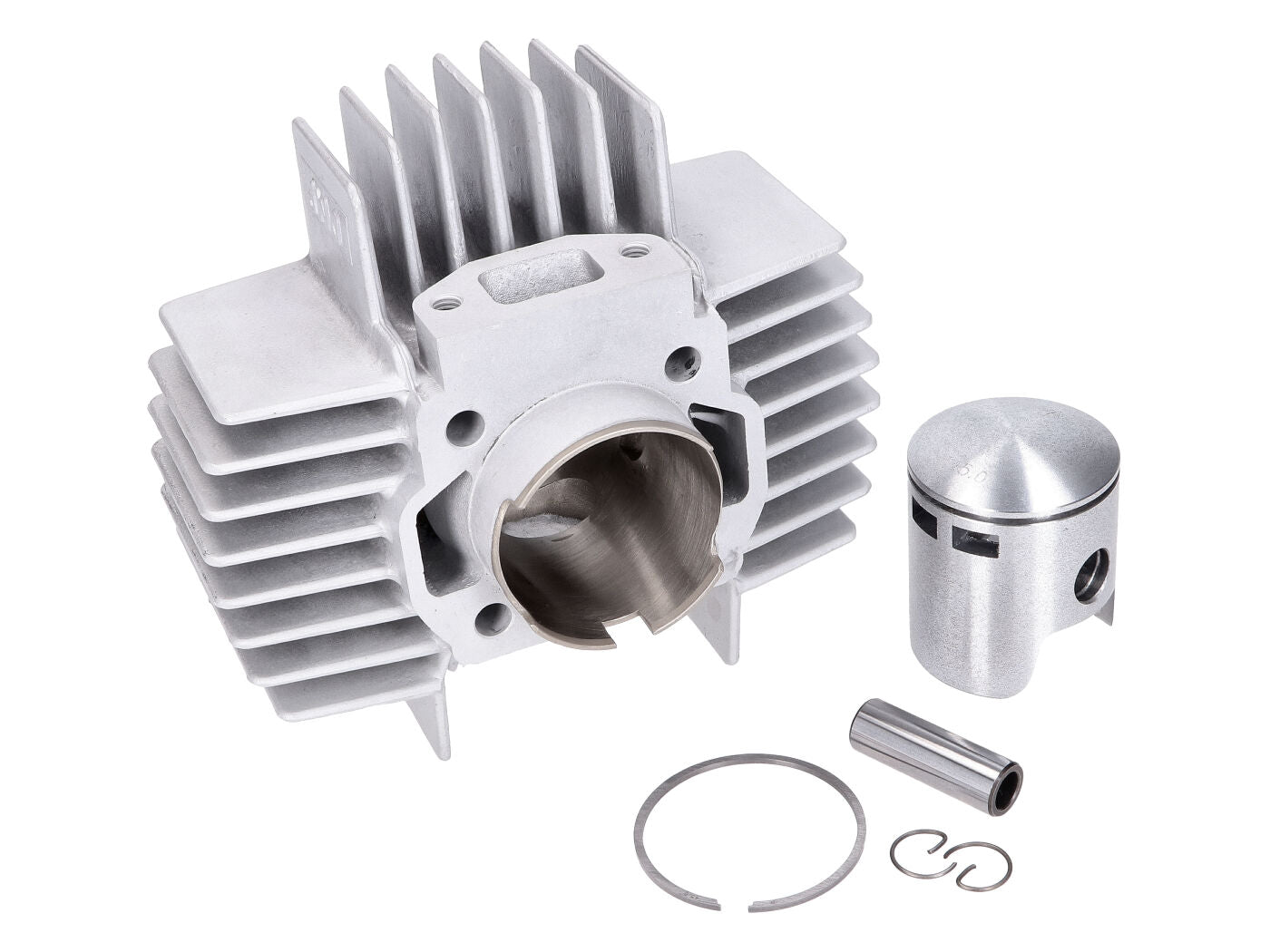 Kit Cilindru DMP 6 canale Aluminiu 45mm 70cc cu aripioare lungi de răcire pentru Puch Maxi S, Maxi N, Maxi L2A, Maxi P1, X30A