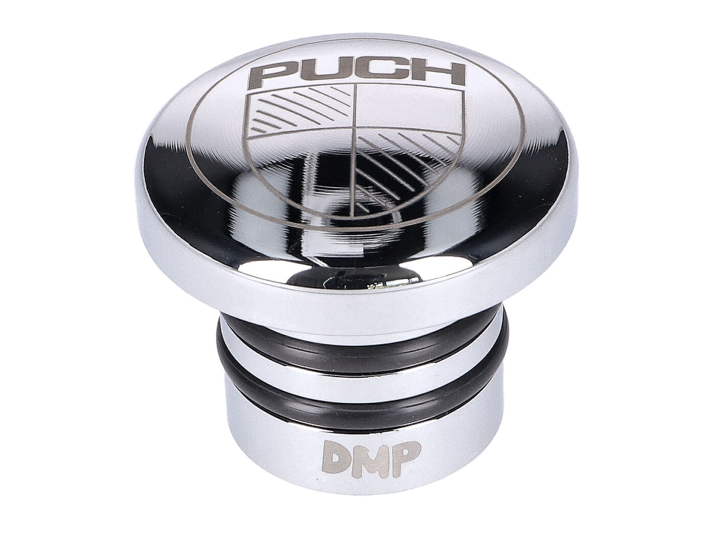 Capac rezervor oțel inoxidabil lustruit cu logo Puch pentru Puch Maxi S / N (E50)