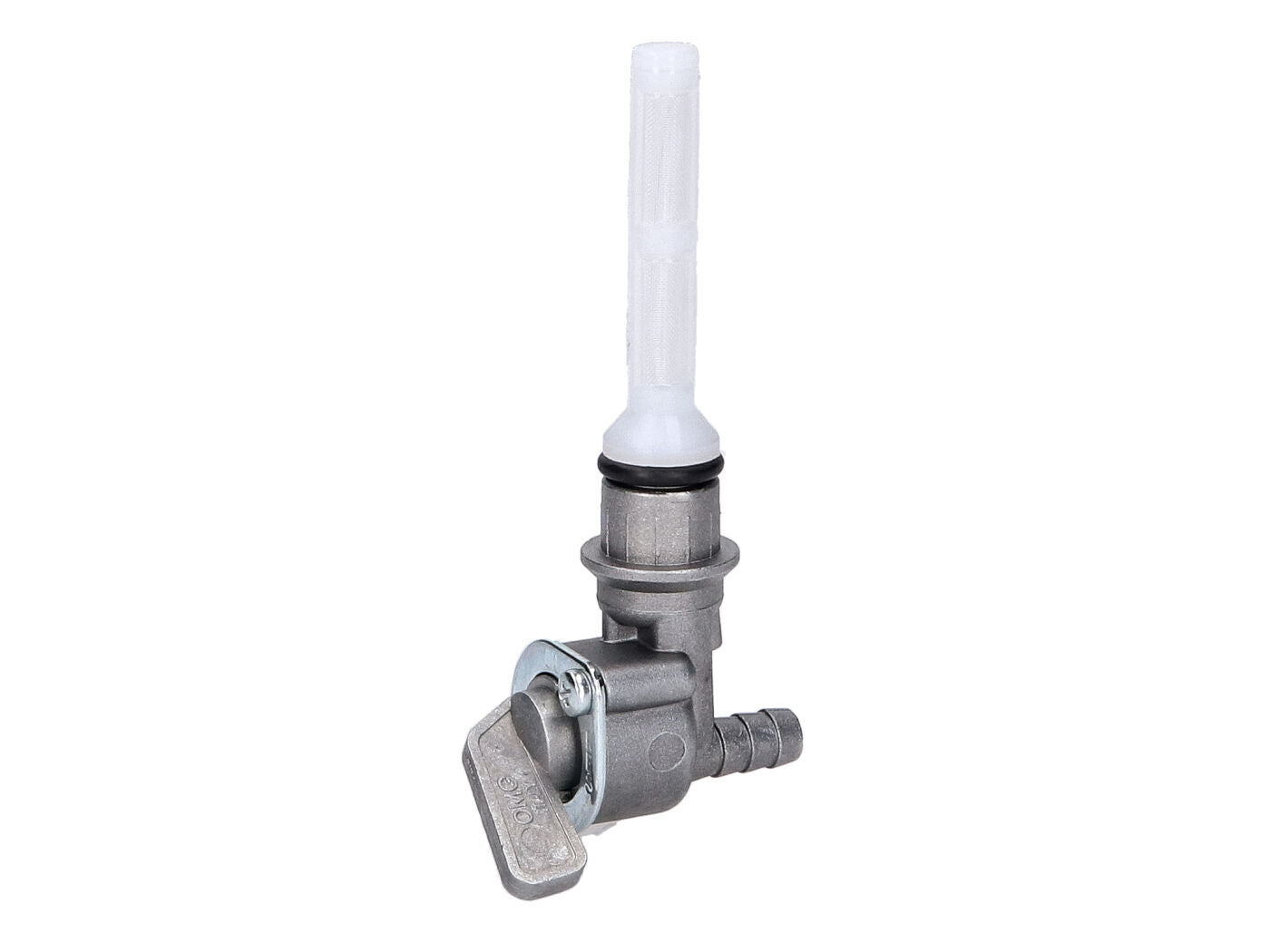 Robinet de benzină 101 Octane 15mm 90° conversie vacuum la manual pentru Piaggio, Derbi, Vespa, Aprilia, Rieju și alte mărci