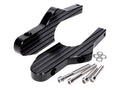 Set adaptoare repaus picioare pasager aluminiu CNC negru mat pentru Vespa GT, GTS, GTV