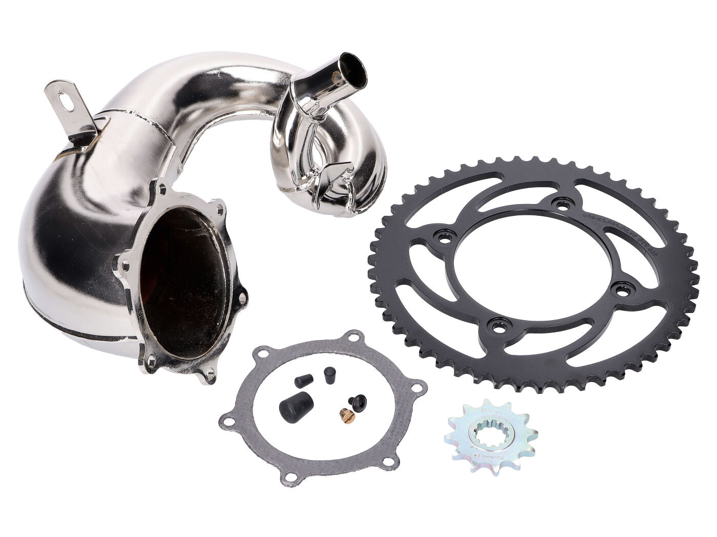 Kit de dereglare cu colector de eșapament cromat pentru Beta RR 50 Enduro, RR 50 Motard, RR 50 Motard Track, RR 50 Motard Sport (AM6) E5 2021-