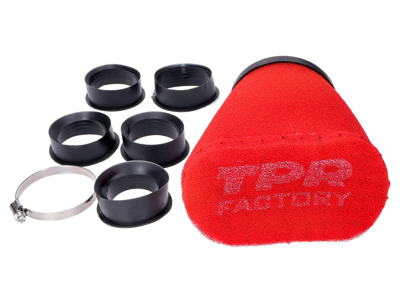 Filtru de aer tuning Top Performances TPR Factory roșu 46-62mm universal