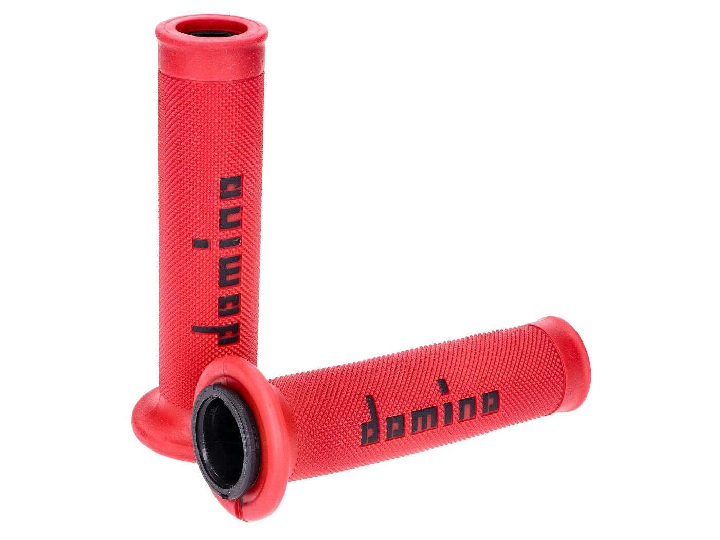 Set Manșoane Ghidon Domino A010 On-Road roșu / negru cu capete deschise universal