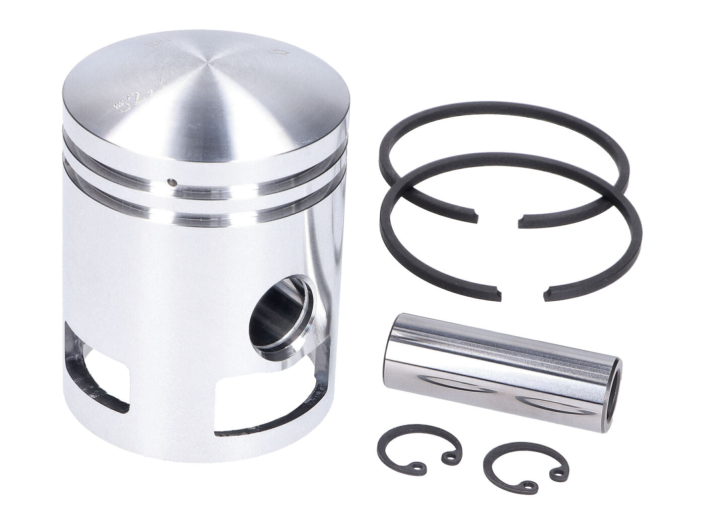 Set piston Meteor 52.7mm pentru Vespa 125 GT R VNL2T, P125 X VNX1T, 125 TS VNL3T, 125 GT VNL2T și alte modele