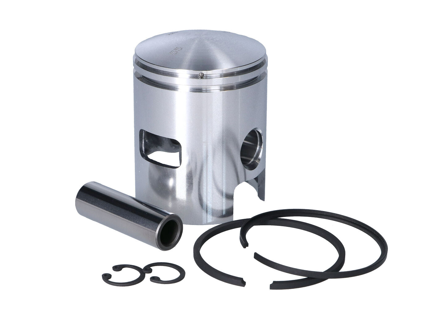 Set piston Meteor 55,0mm pentru Vespa Classic PK 125 N, PK 125 S, PK 125 XL, Primavera 125 ET3 și alte modele