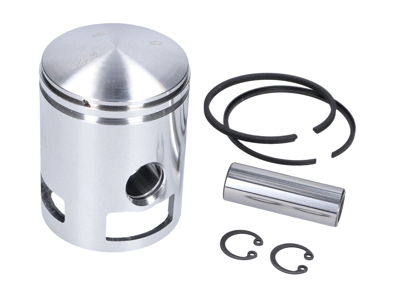 Set piston Meteor 52,5mm pentru Vespa Classic PX 125, Cosa 125, LML Star 125 2T și alte modele