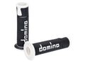 Set manșoane ghidon Domino A450 competiție strada negru / alb capete deschise universal