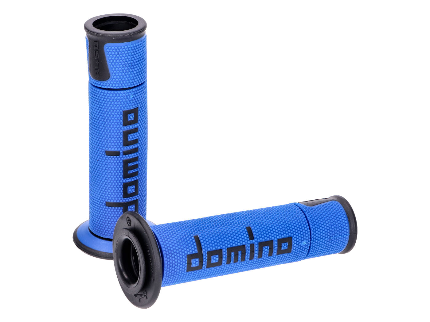 Set Manșoane Ghidon Domino A450 Sport Rutieră Albastru / Negru cu Capete Deschise Universal