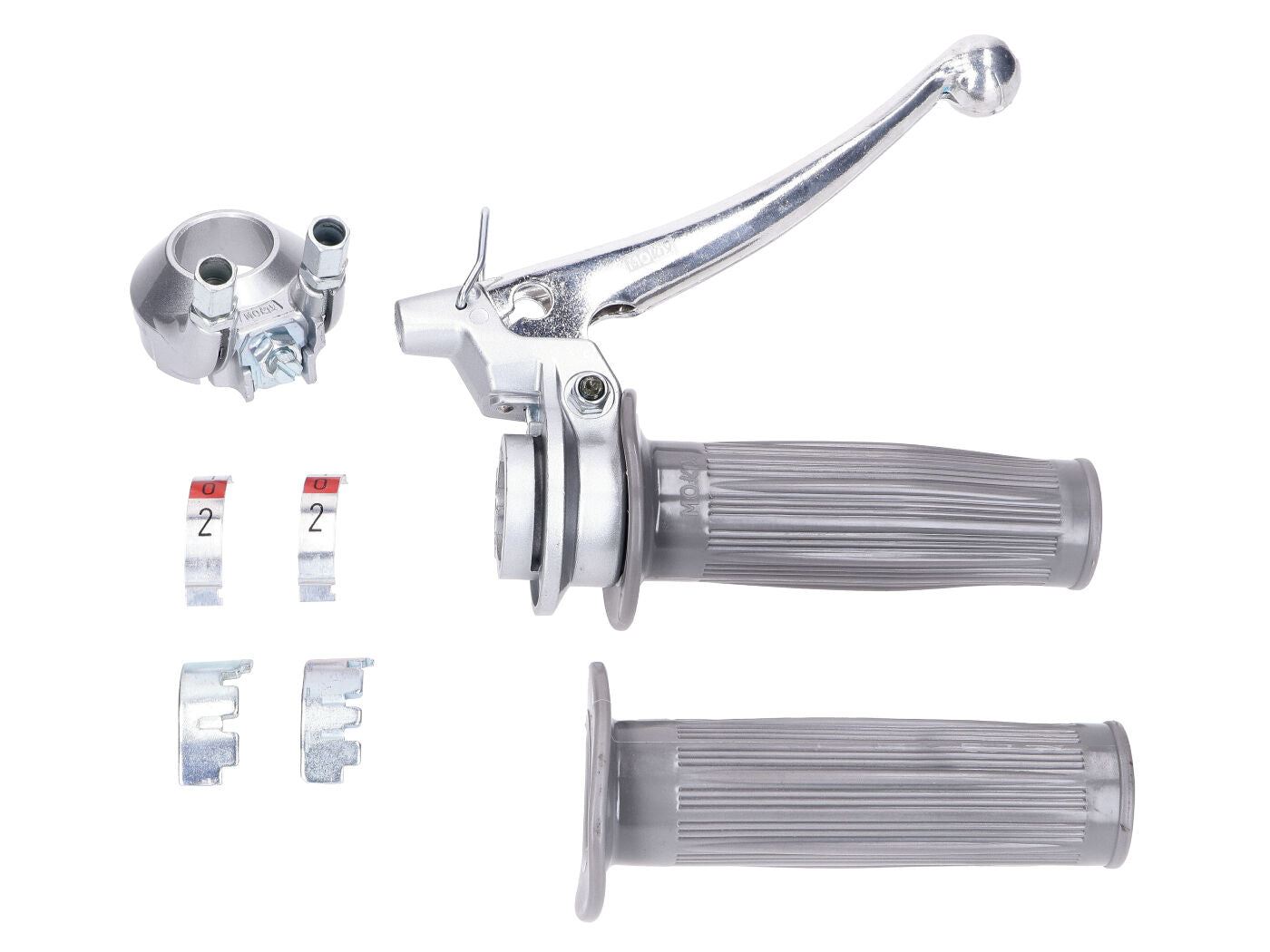Set complet mâner schimbător viteze 2/3 trepte gri pentru Puch Maxi K2, VS 50, MV 50, DS 50, VZ 50 și alte modele