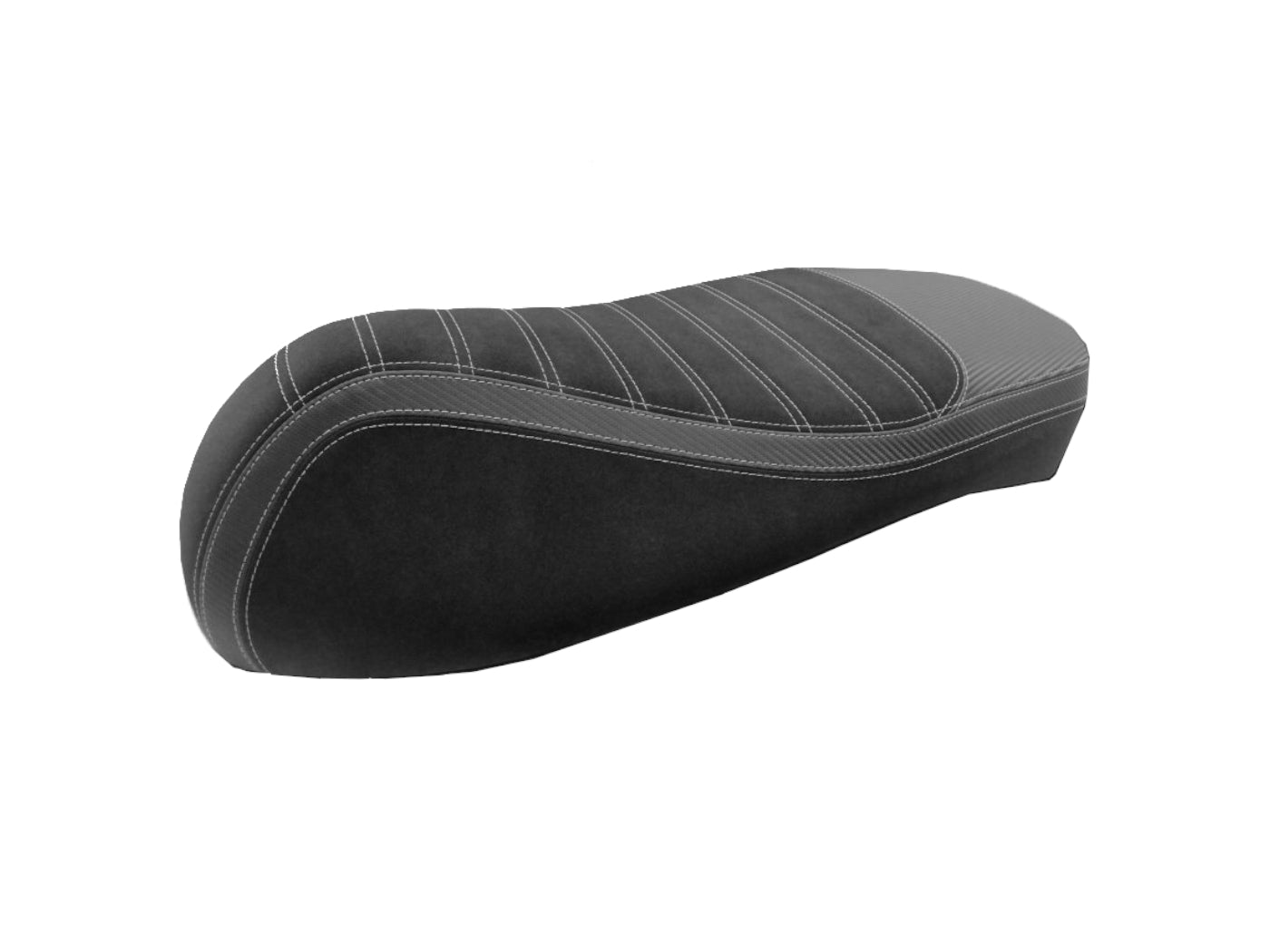 Husă șa JN Seats neagră cu cusătură gri pentru Vespa GTS 125, GTS 150, GTS 250, GTS 300 și alte modele