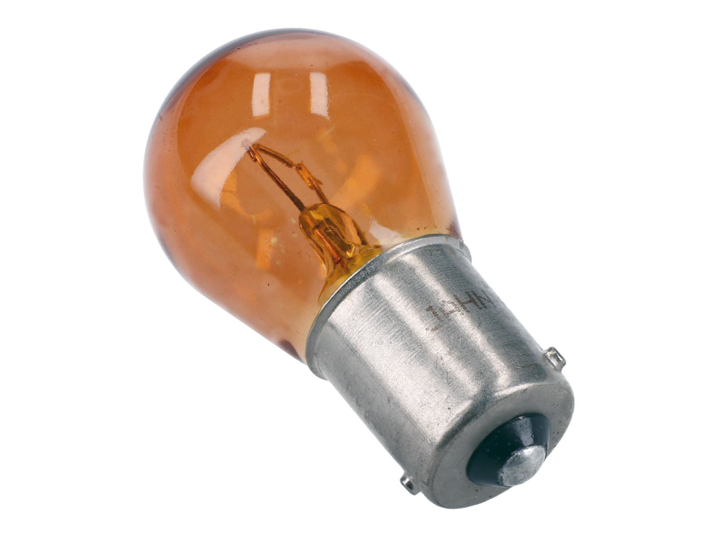 Bec BA15s 12V 21W portocaliu universal