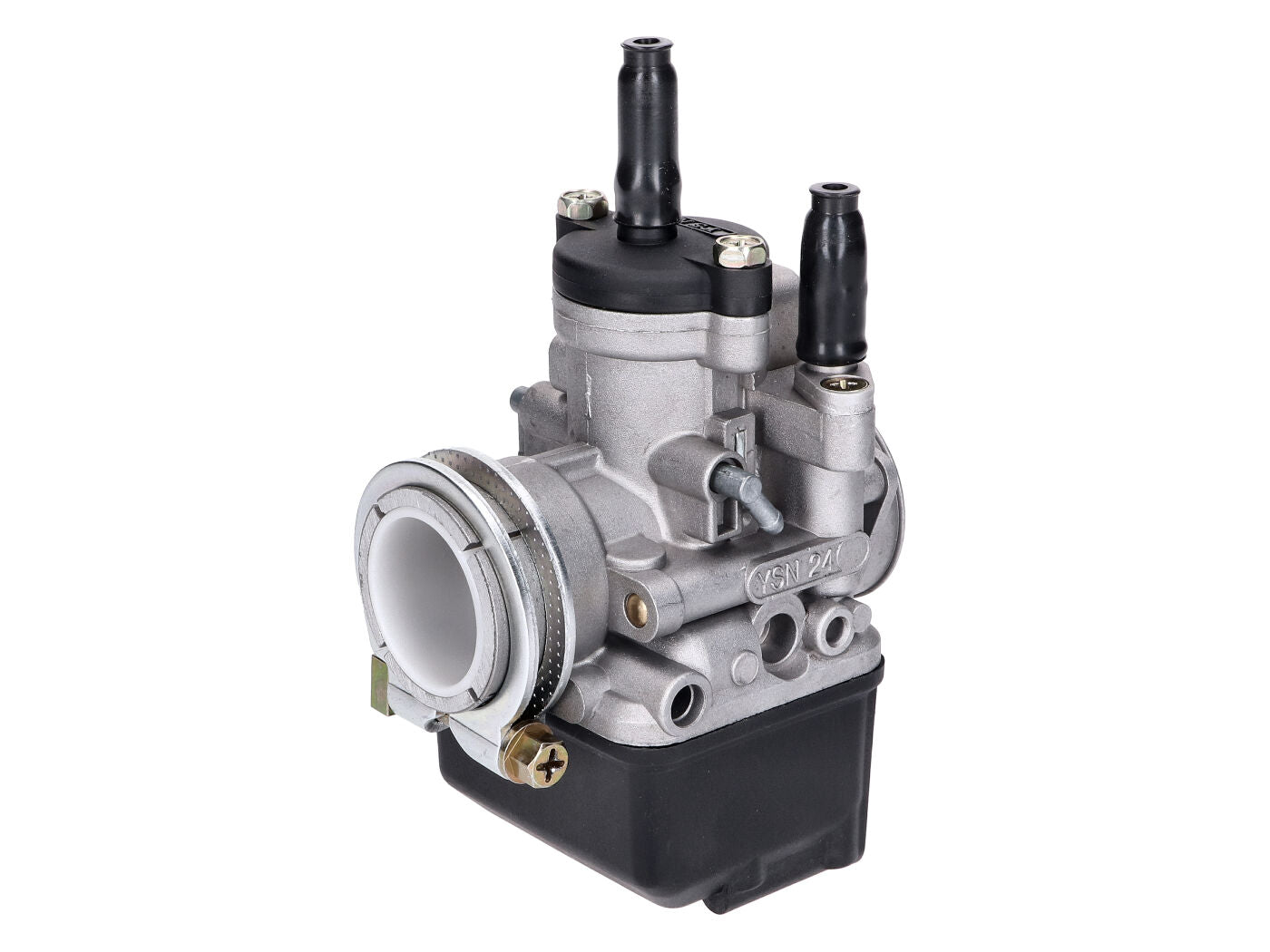 Carburator Tuning YSN 24 AS tip PHBL cu flanșă de prindere 28mm pentru Vespa Classic, Derbi, Peugeot, Rieju, Yamaha și alte modele