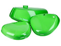 Set rezervor combustibil și capace laterale verde pentru Simson S51, S70