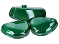 Set rezervor combustibil și capace laterale verde închis pentru Simson S51 / S51 Enduro, S70 / S70 Enduro