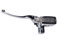 Pompă de frână stânga 25mm 101 Octane Retro cromată pentru Flex Tech, Znen, IVA, Puma, Nova Motors și alte modele