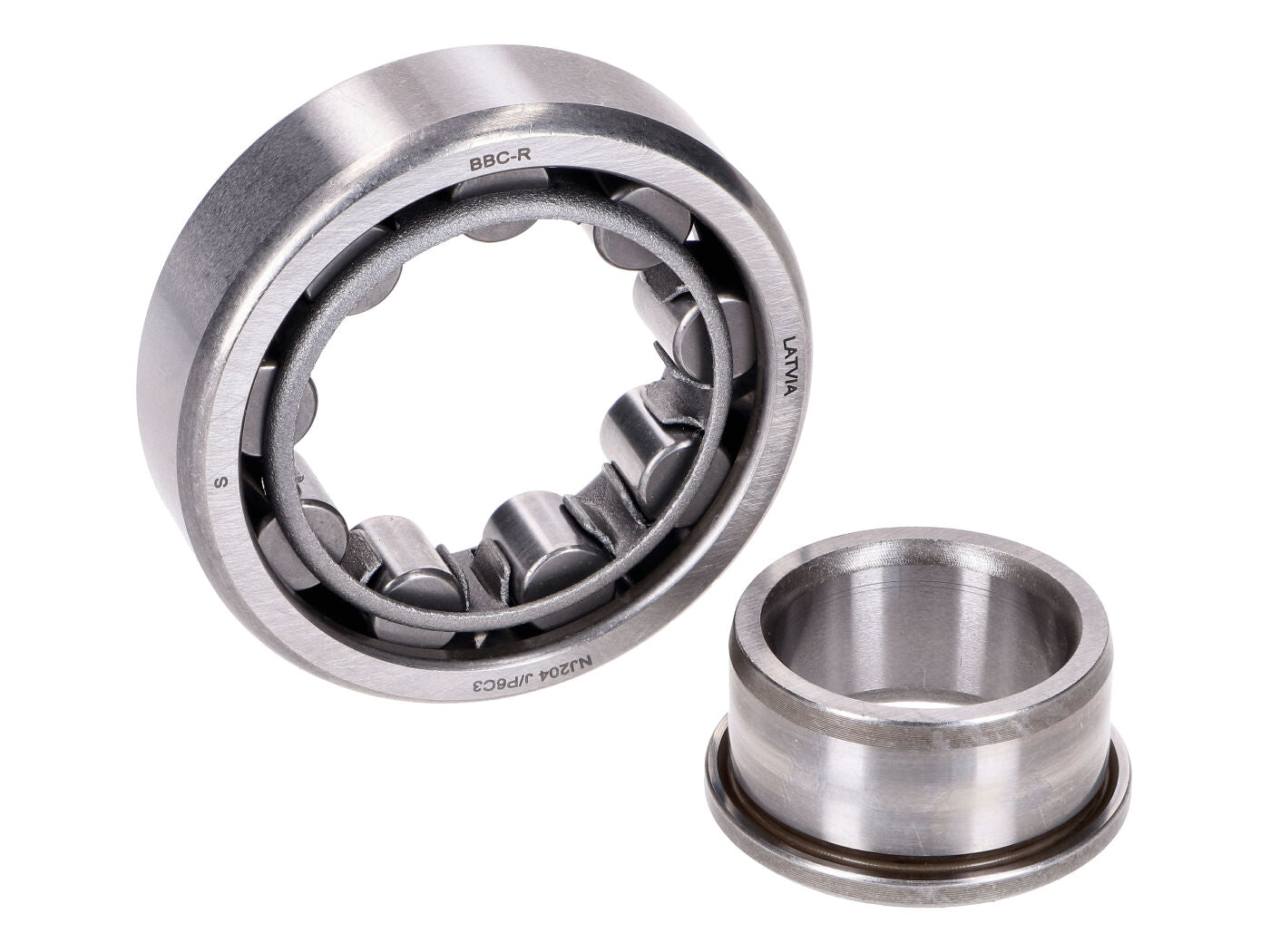 Rulment cu role arbore cotit NJ204 C3 20x47x14 pentru Simson S51, S53, S70, S83, SR50, SR80, KR51/2 Schwalbe și alte modele