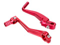 Set pedală schimbător și pornire 101 Octane pliabil, aluminiu anodizat roșu pentru Simson S51, S53, S70, S83