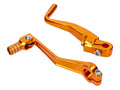 Set pedală schimbător și pornire 101 Octane pliabil, aluminiu anodizat auriu pentru Simson S51, S53, S70, S83