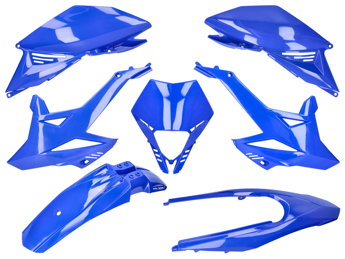 Kit carenaj albastru 7 piese pentru Beta RR 50 Enduro, RR 50 Motard și alte modele 2012-