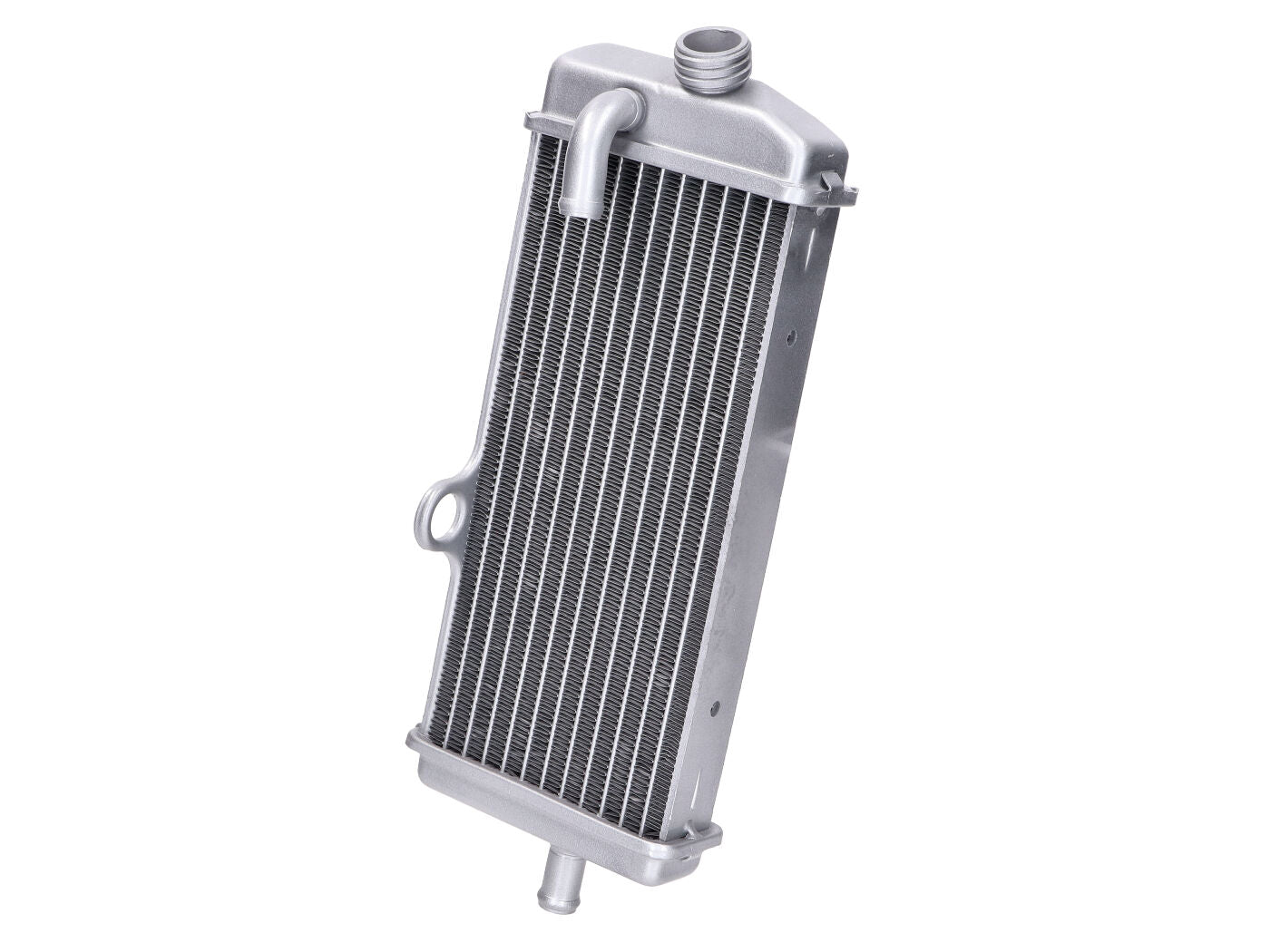 Radiator aluminiu argintiu pentru MBK X-Limit 50 Enduro, X-Limit 50 SM, Yamaha DT 50 R, DT 50 R SM, Malaguti XSM 50