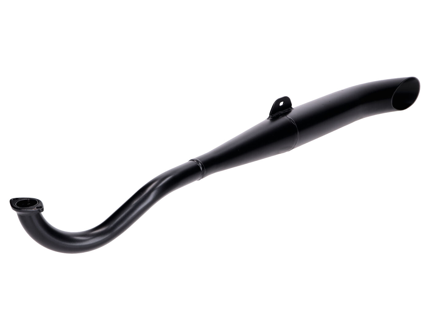 Eșapament Sidepipe Complet Negru pentru Puch Maxi S/N, Maxi L2A, Maxi K2, Maxi P1 și alte modele