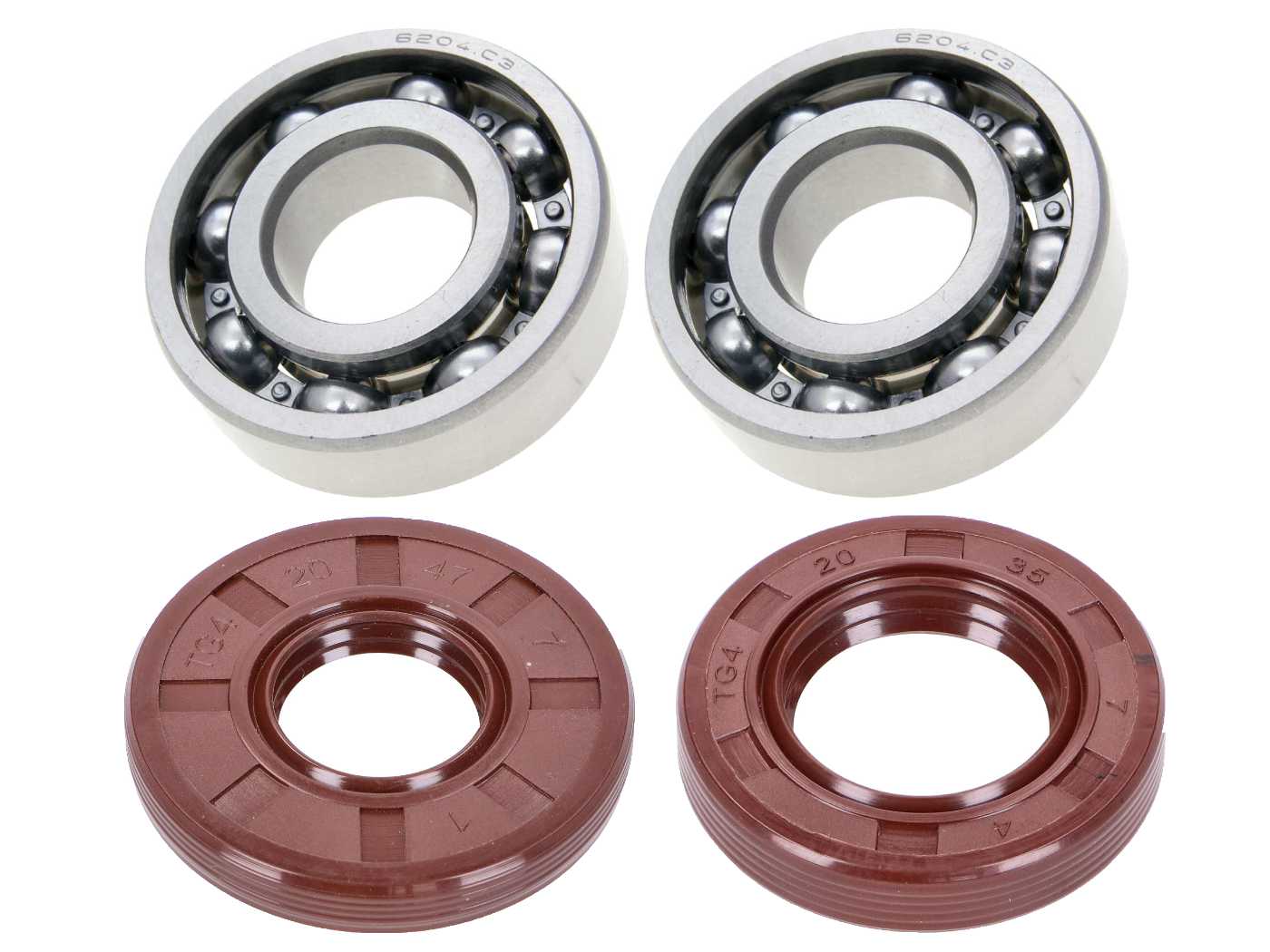 Set rulmenți arbore cotit FKM C3 pentru Simson S51, S53, S70, S83, SR50, SR80, KR51/2 și alte modele