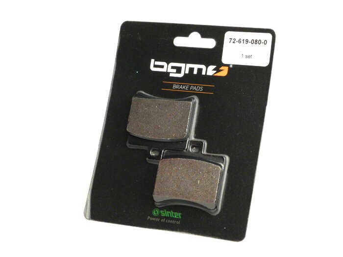 Plăcuțe de frână BGM Original 50.9x53.5mm pentru Aprilia, Malaguti, Royal Alloy și alte modele
