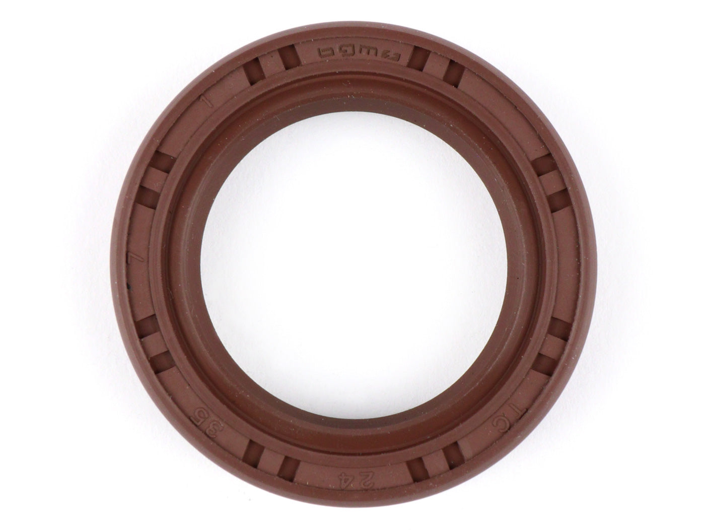 Simering BGM PRO FKM 24x35x7mm cu buză anti-praf pentru arbore cotit Vespa Classic, MotoVespa, Piaggio, Gilera și alte modele
