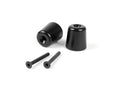 Set capete ghidon Moto Nostra 282g negru mat amortizoare vibrații pentru Vespa Modern, Piaggio, Gilera și alte mărci