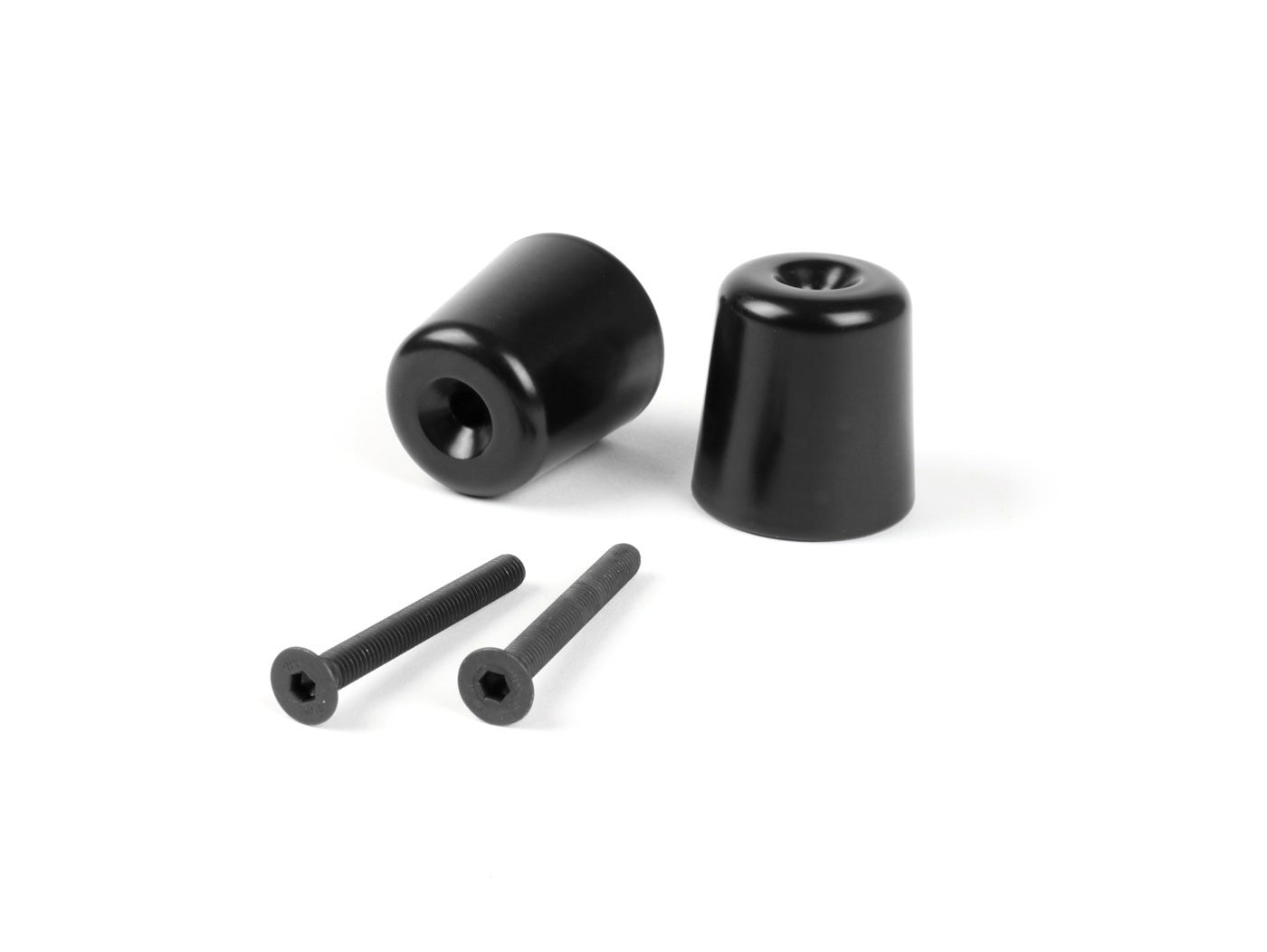Set capete ghidon Moto Nostra 282g negru mat amortizoare vibrații pentru Vespa Modern, Piaggio, Gilera și alte mărci