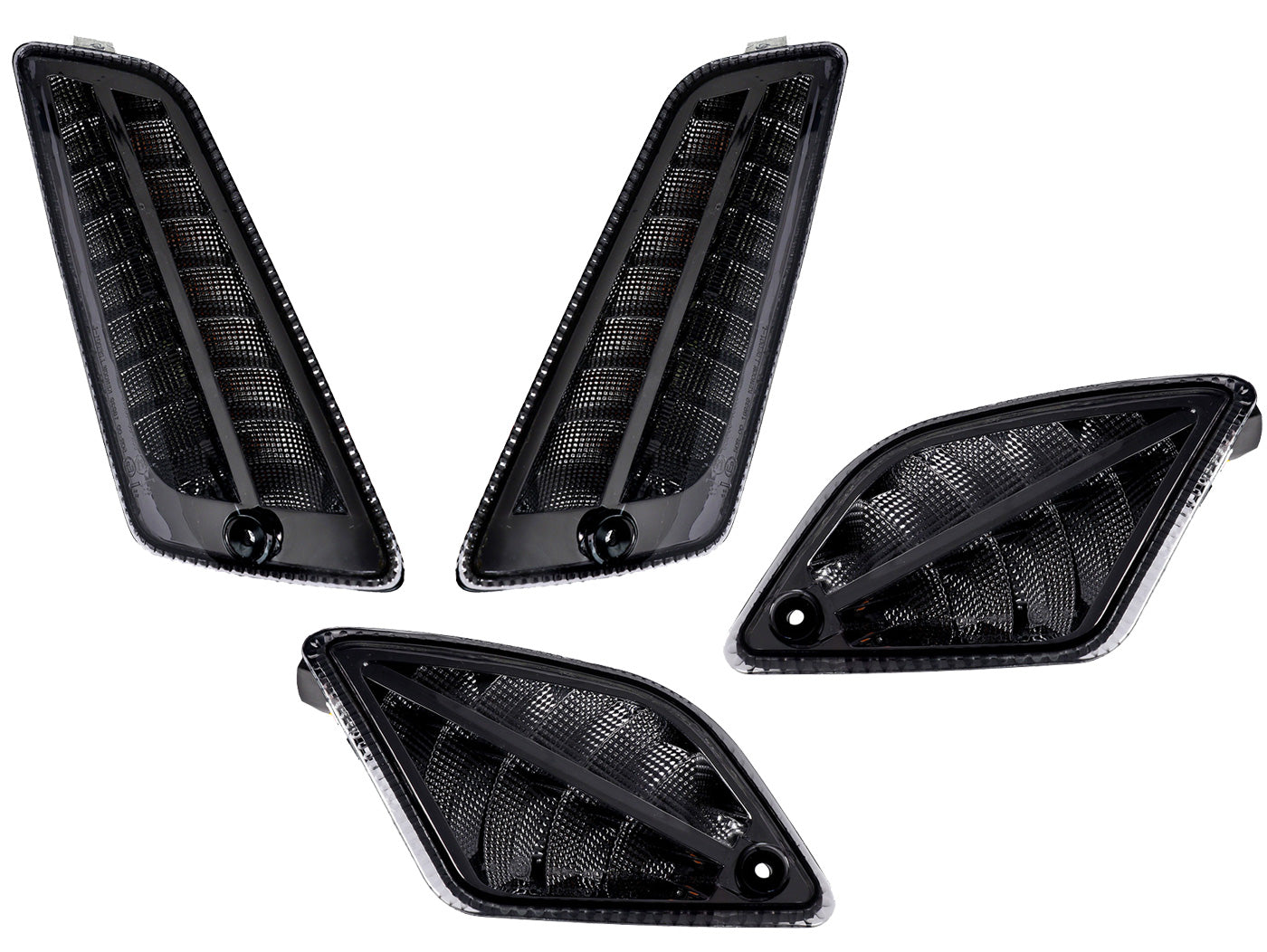 Set semnalizări față-spate Moto Nostra LED dinamic fumuriu pentru Vespa GTS 125, GTS 150, GTS 250, GTS 300, GTV 300