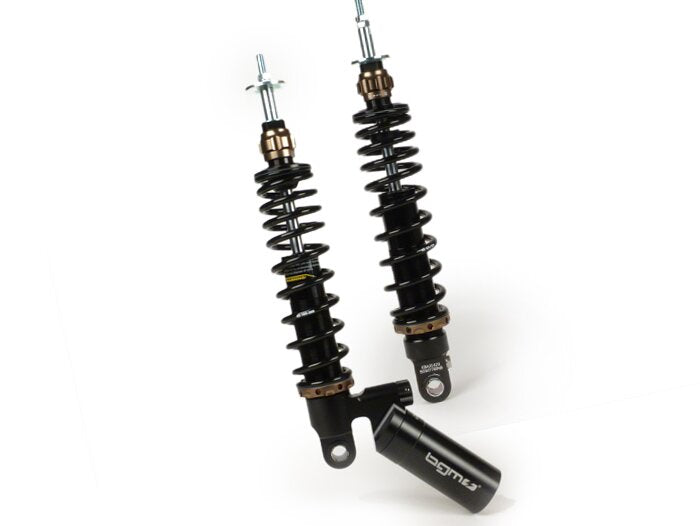 Set amortizoare spate BGM PRO SC/R12 Competition pentru Vespa GT, GTL, GTV, GTS 125-300, GTS Super 300 HPE, SuperSport 300, SuperTech 300 HPE - negru
