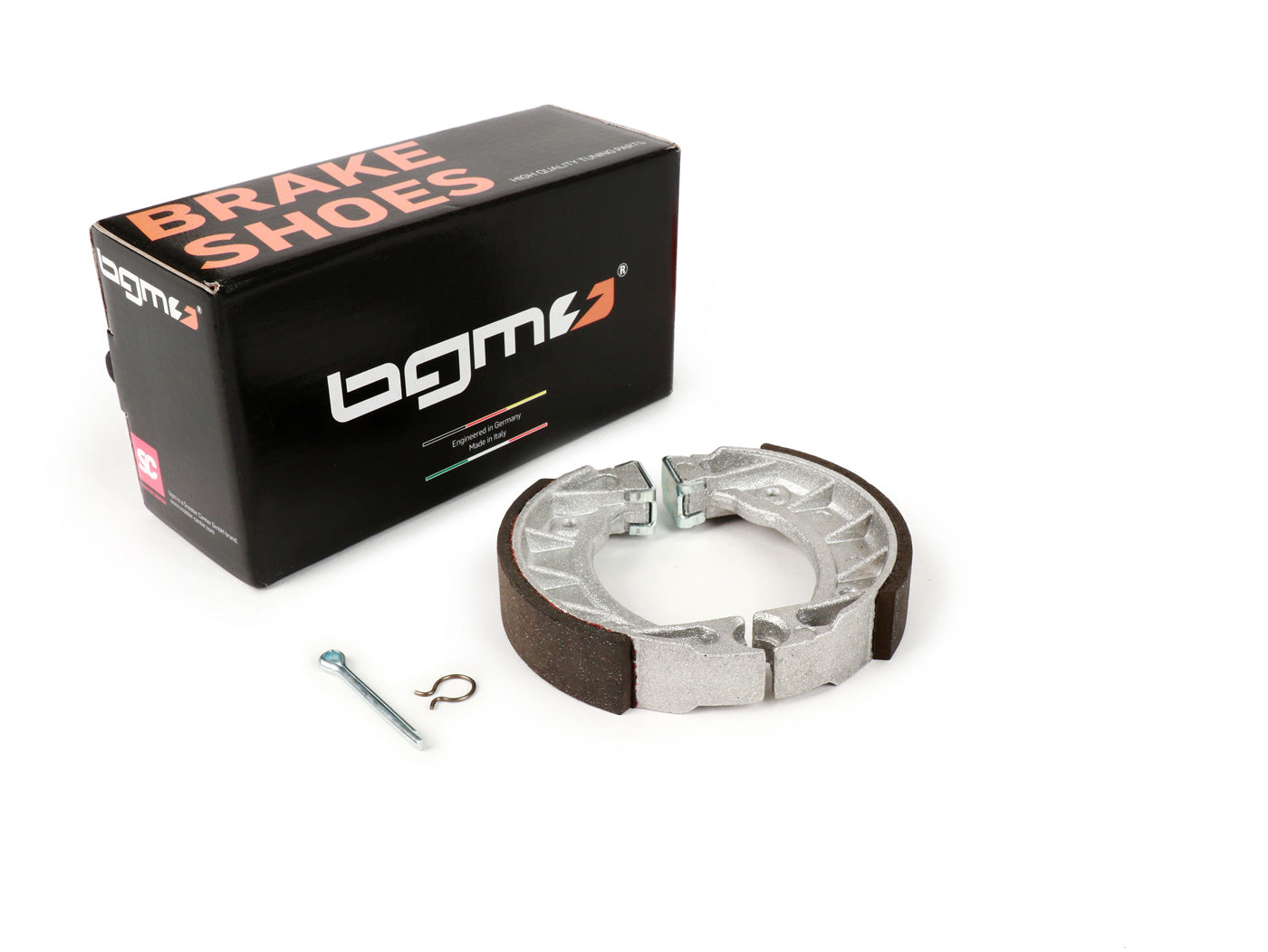 Saboți de frână BGM PRO Ø=104x20mm pentru Piaggio Mofa și Vespa Mofa