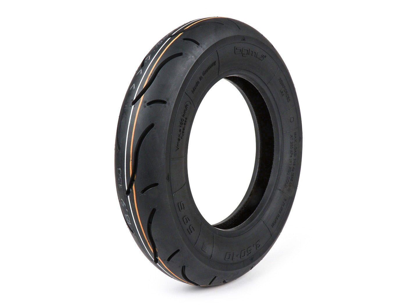 Anvelopă Scuter BGM PRO Sport 3.50-10 inch TT 59S întărită universal