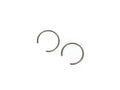 Set siguranțe ax piston BGM PRO 15mm x 1,00mm tip C pentru Vespa Classic, Vespa Augsburg și alte modele