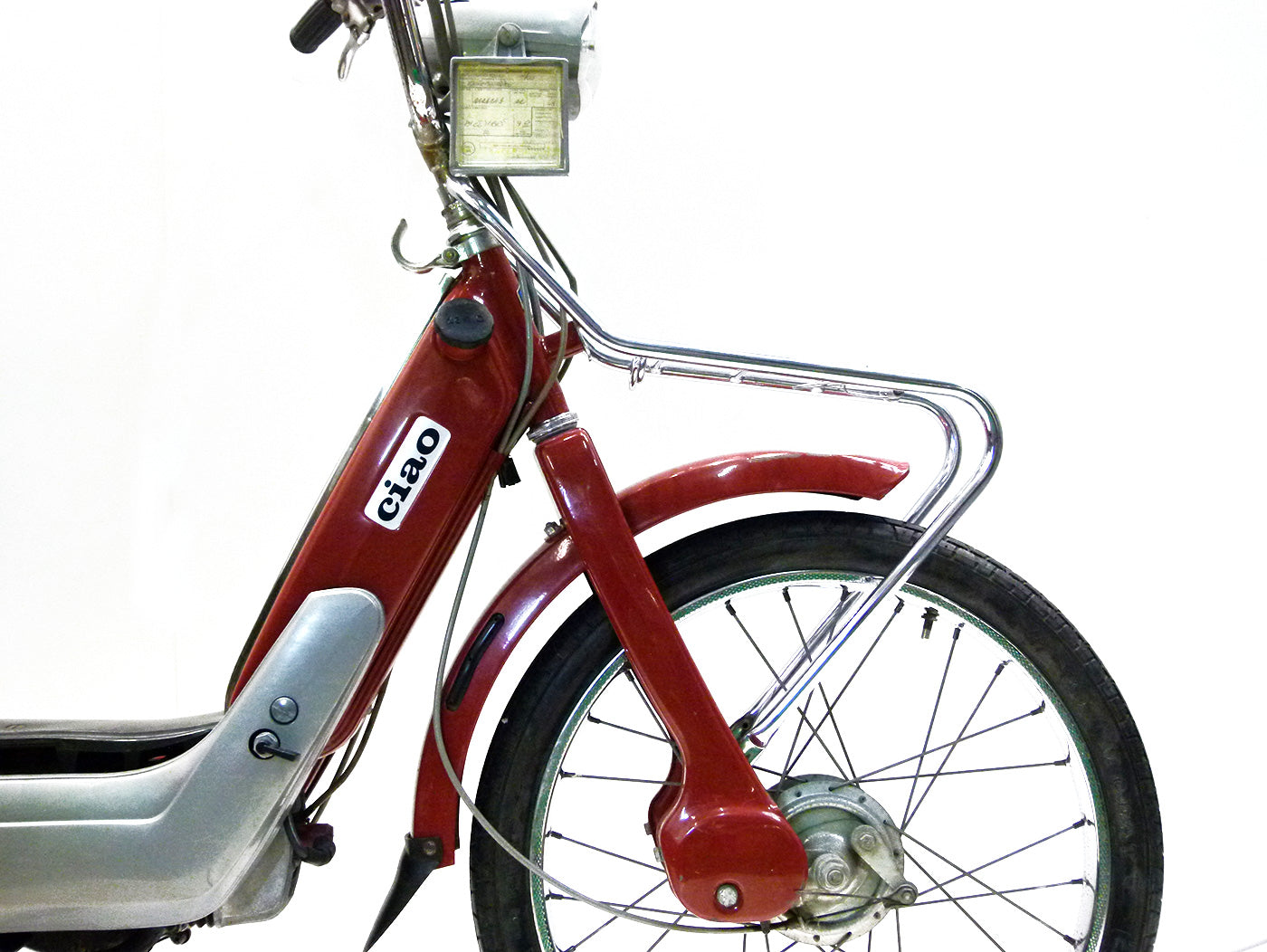 Portbagaj față Moto Nostra cromat pentru Piaggio Ciao 50 și alte modele