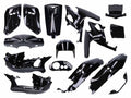 Kit carenaj 15 piese negru metalic grunduit pentru Gilera Runner 50, Runner 125 FX, Runner 125 VX, Runner 180 FXR și alte modele