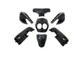 Kit carenaj 101 Octane 7 piese negru metalic pentru MBK Ovetto 50, Yamaha Neos 50 2T/4T 2008-