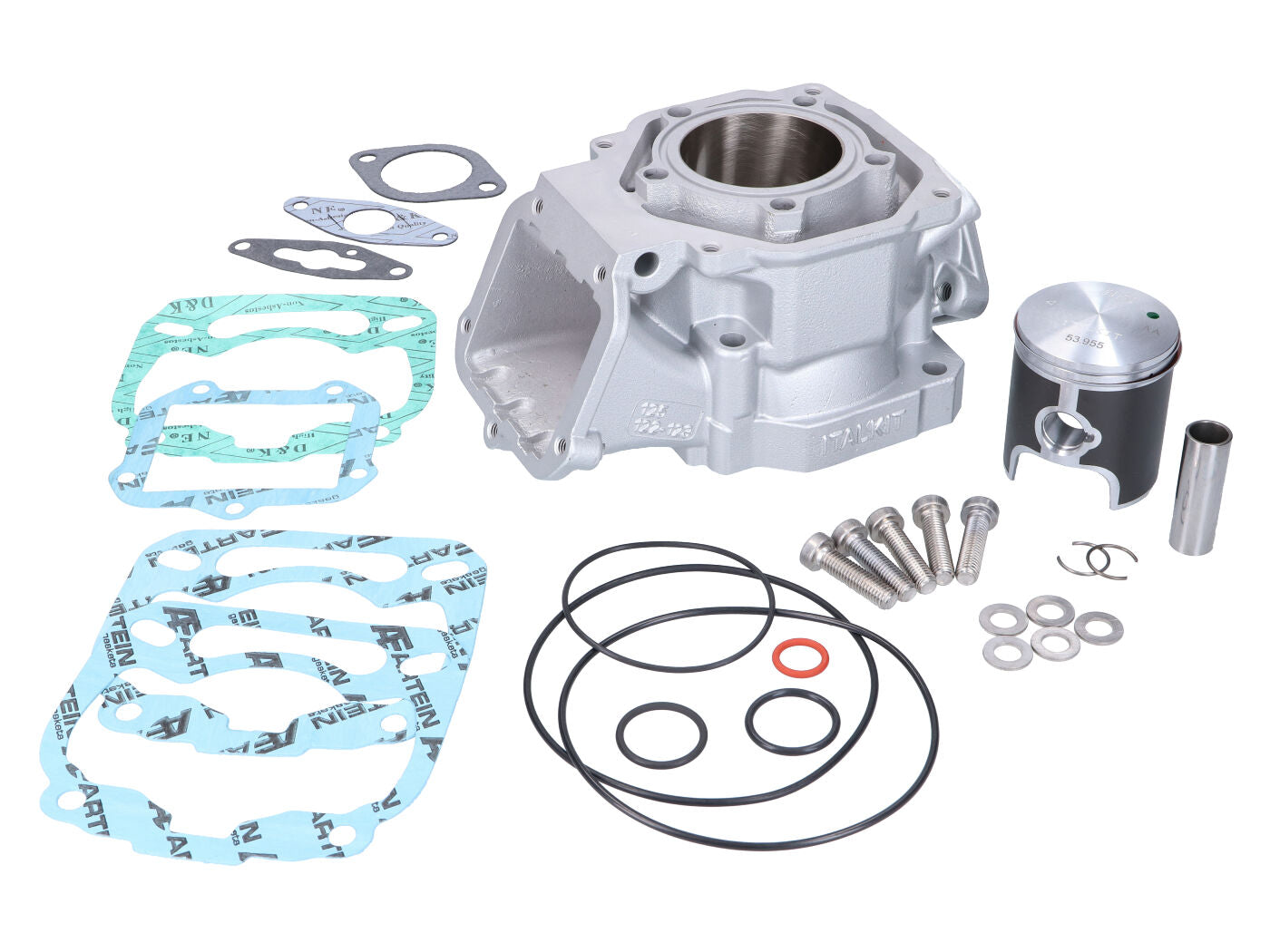 Kit cilindru Italkit 125cc 54mm pentru Aprilia RS 125, Classic 125, ETX 125, MX 125, RX 125 și alte modele 2T