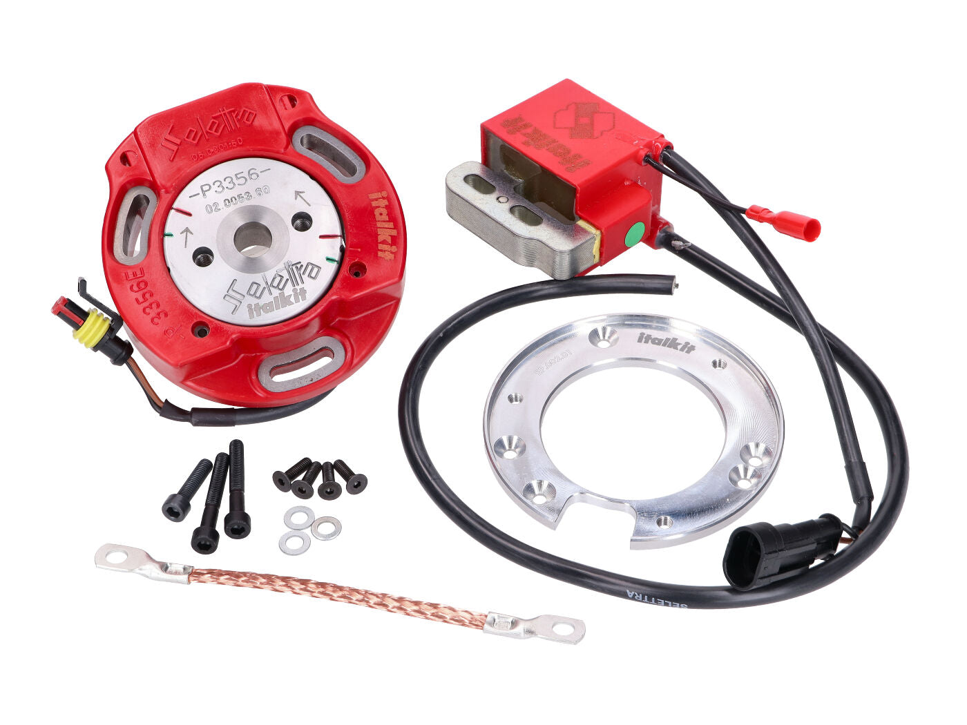 Sistem de aprindere rotor interior Italkit Selettra analogic pentru Minarelli AM6 2T Euro1, Euro2, Euro3 - Rieju, Beta, Motorhispania, Aprilia, Yamaha și alte mărci